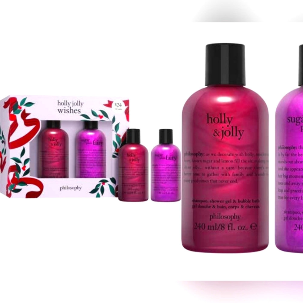 Philosophy Holly Jolly Wishes Christmas Gift Stocking Stuffer Set